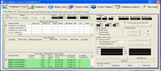 Warehouse Control System